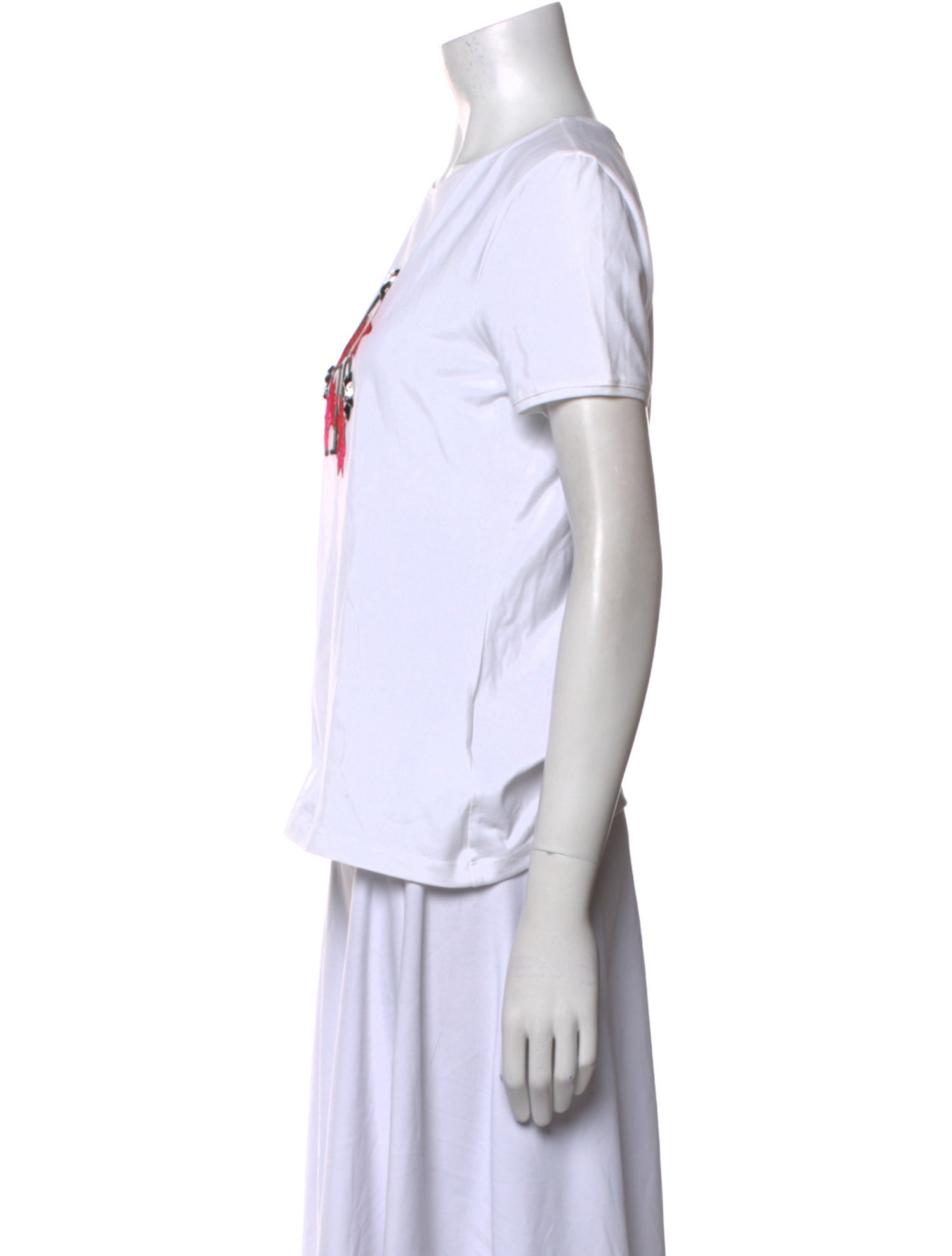 CH Carolina Herrera Graphic Print Crew Neck T-Shirt