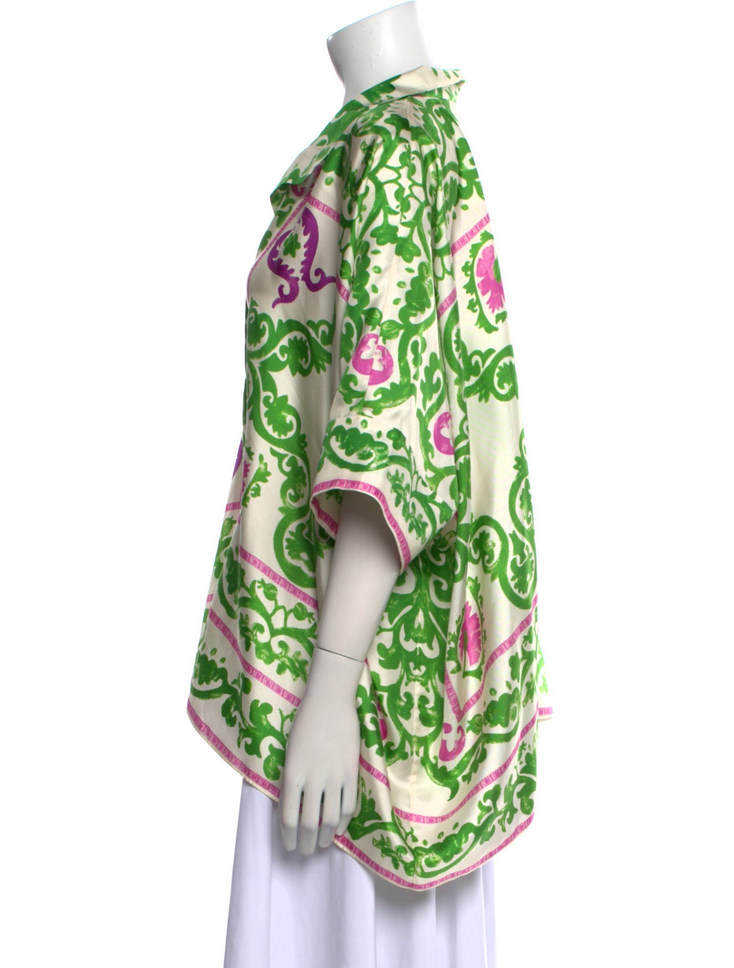 CH Carolina Herrera Silk Printed Blouse