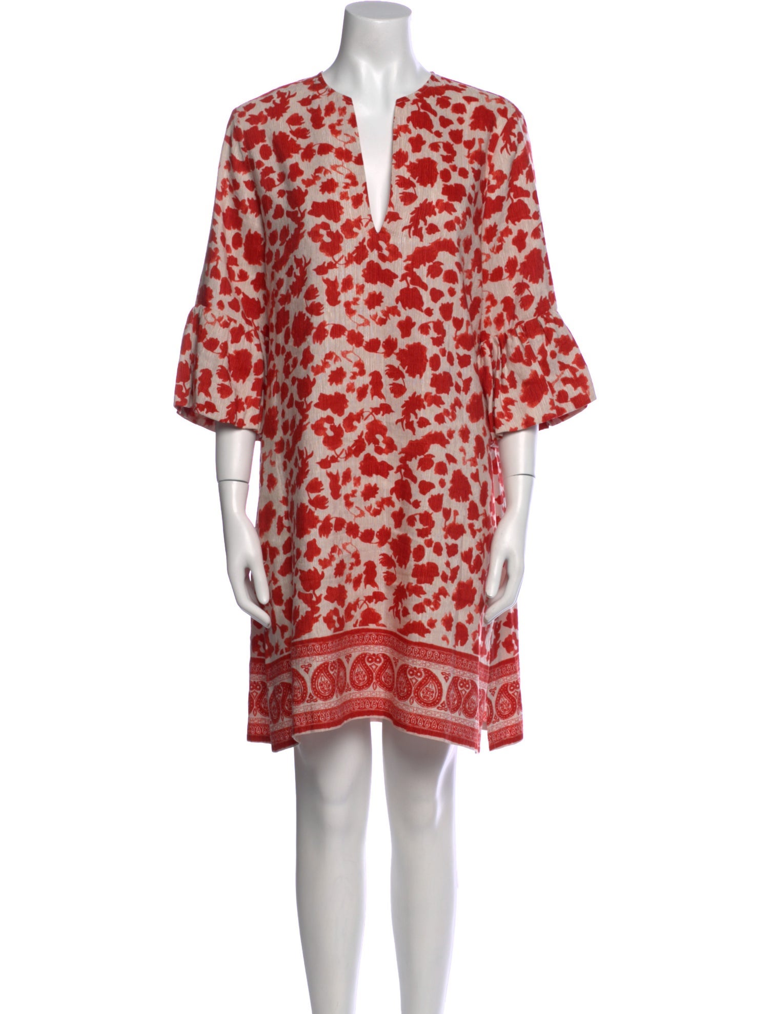 CH Carolina Herrera Printed Knee-Length Dress