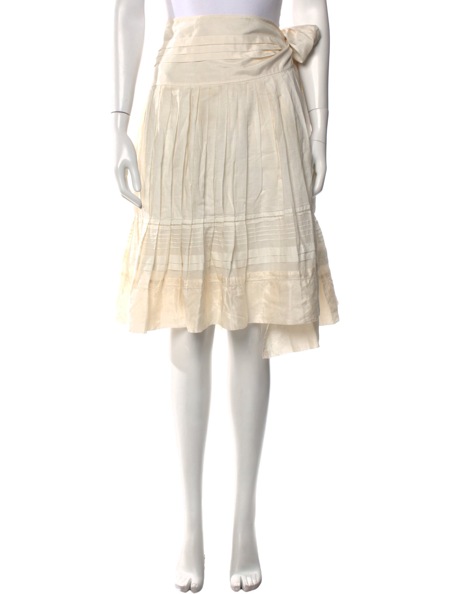 CH Carolina Herrera Silk Knee-Length Skirt