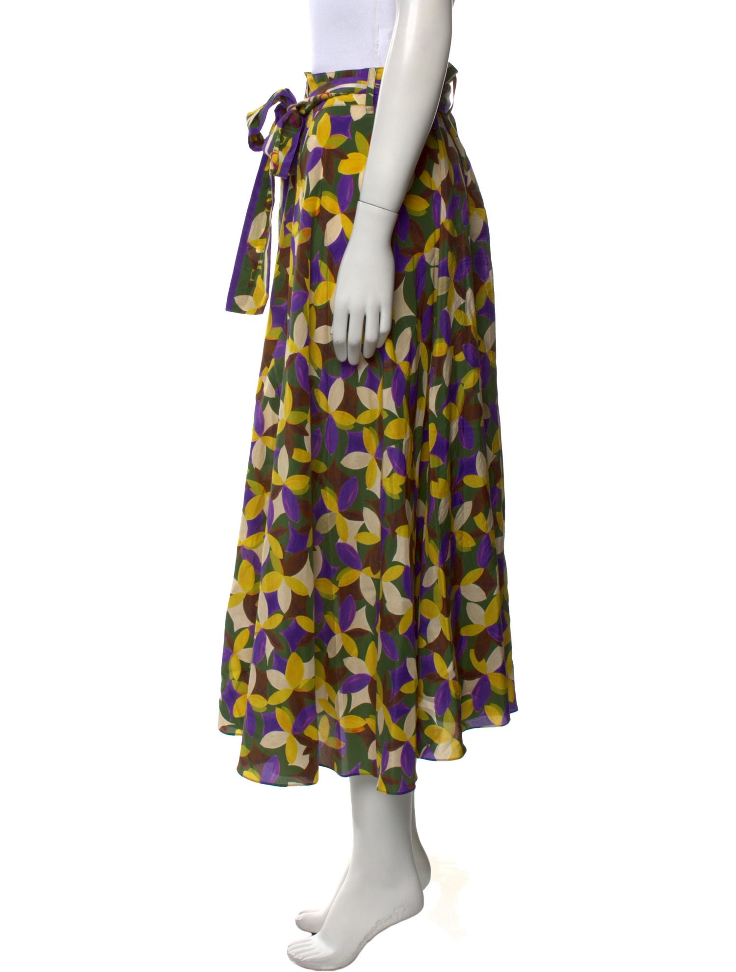 CH Carolina Herrera Printed Midi Length Skirt