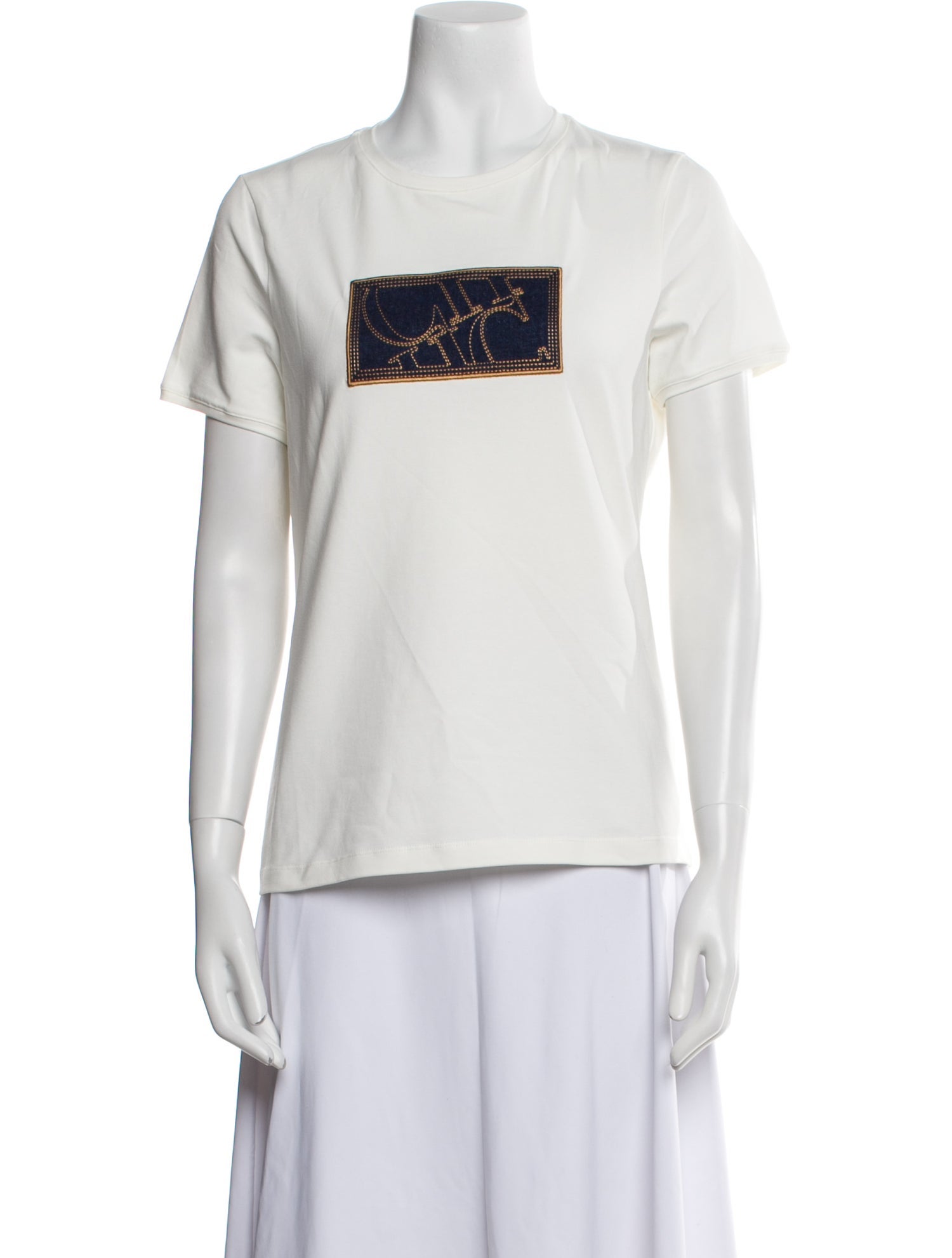 CH Carolina Herrera Graphic Print Crew Neck T-Shirt
