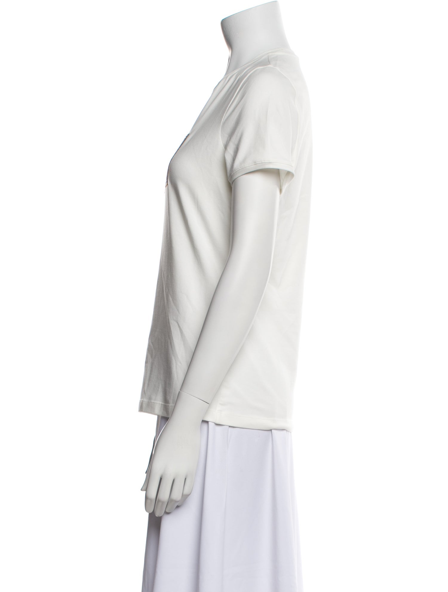 CH Carolina Herrera Graphic Print Crew Neck T-Shirt