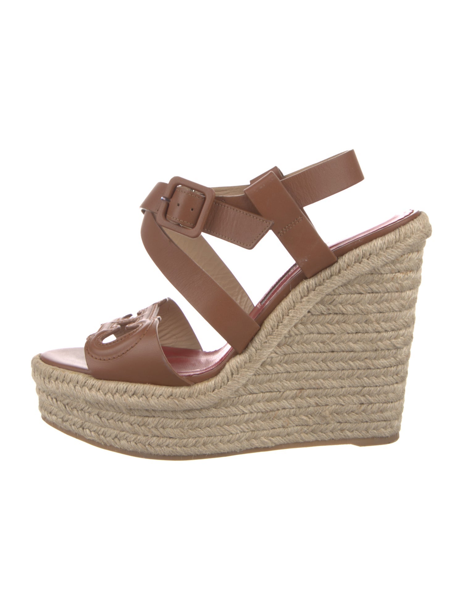 CH Carolina Herrera Leather Espadrilles