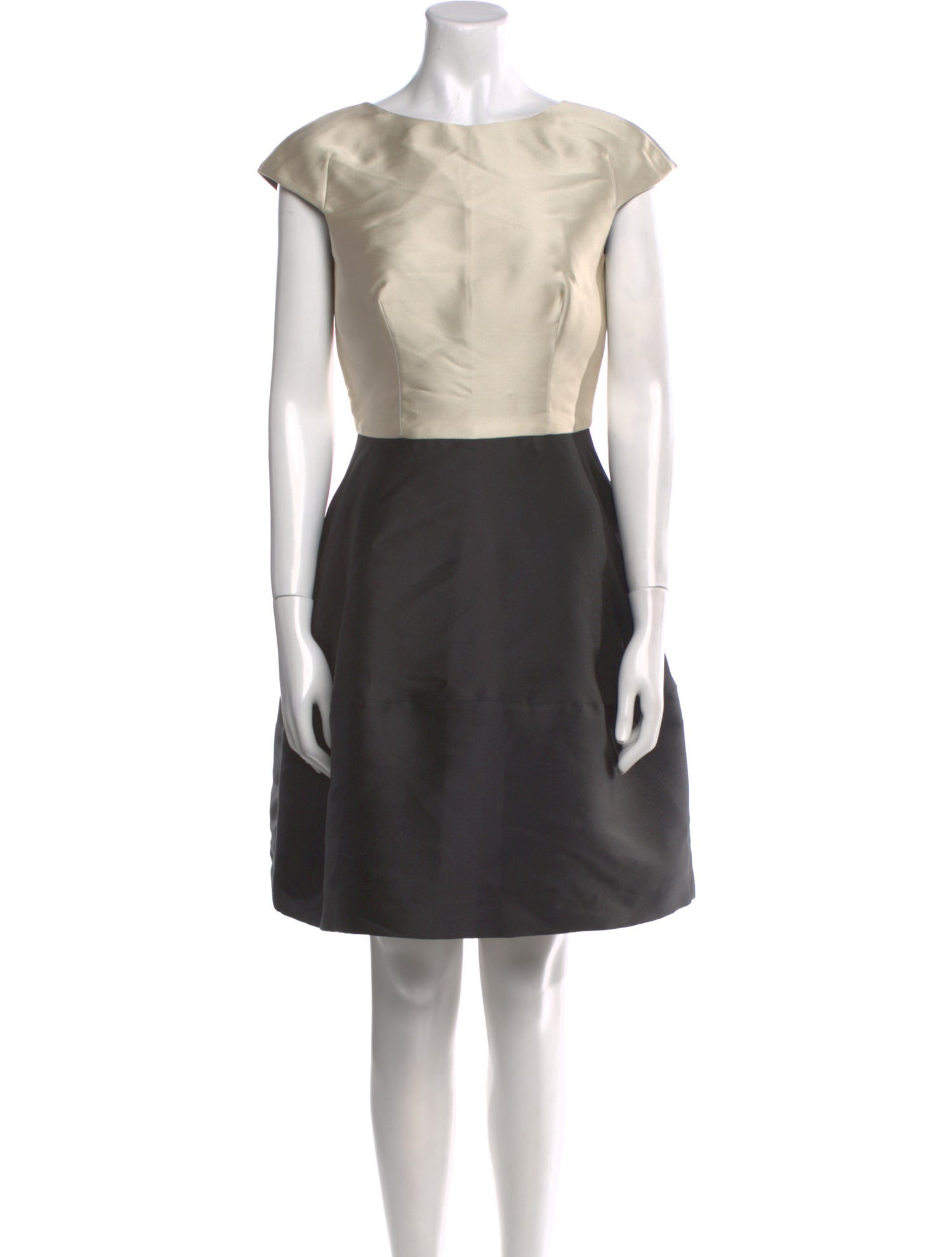 CH Carolina Herrera Colorblock Pattern Mini Dress