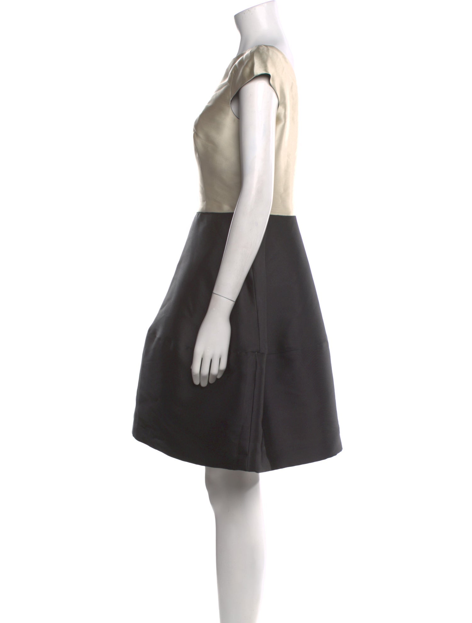 CH Carolina Herrera Colorblock Pattern Mini Dress