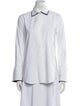 CH Carolina Herrera Long Sleeve Button-Up Top