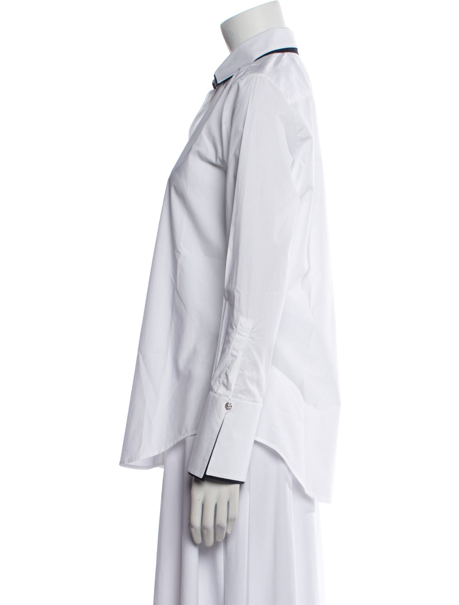 CH Carolina Herrera Long Sleeve Button-Up Top