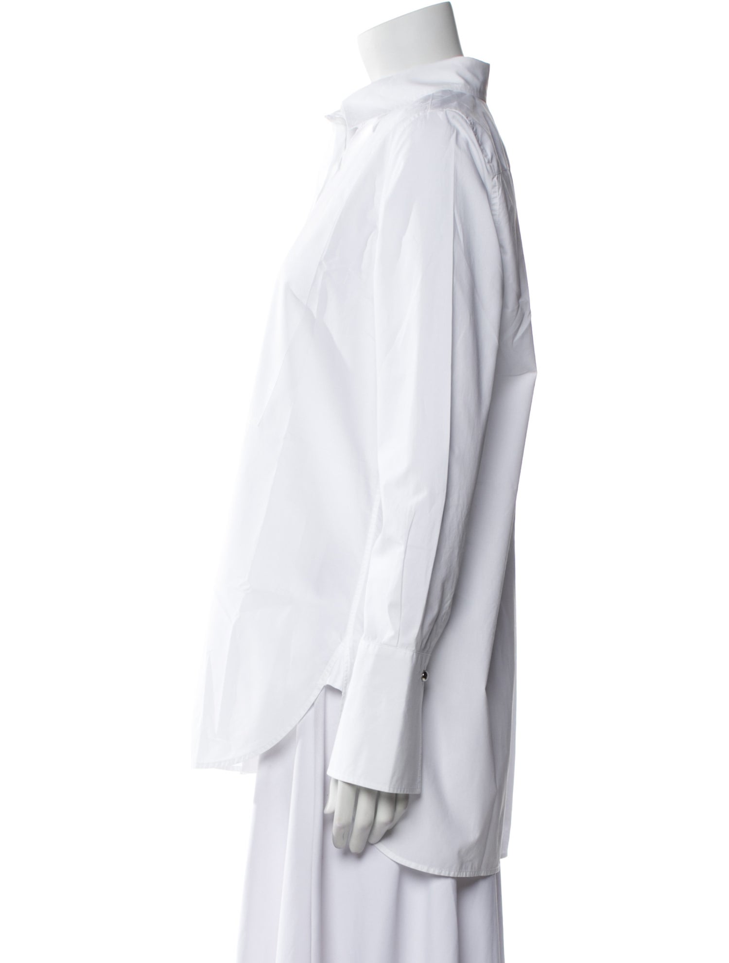 CH Carolina Herrera Long Sleeve Button-Up Top