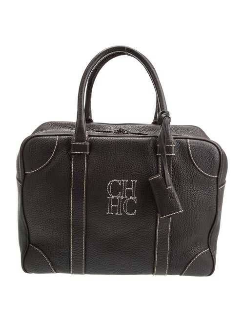 CH Carolina Herrera Leather Top Handle Bag
