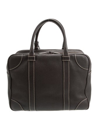 CH Carolina Herrera Leather Top Handle Bag