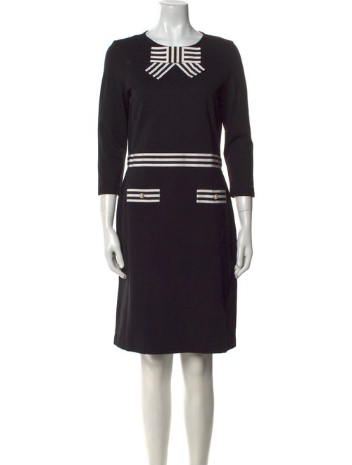 CH Carolina Herrera Striped Knee-Length Dress