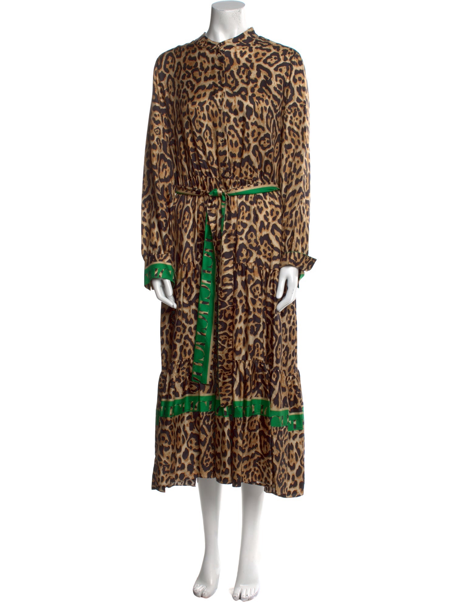 CH Carolina Herrera Animal Print Long Dress