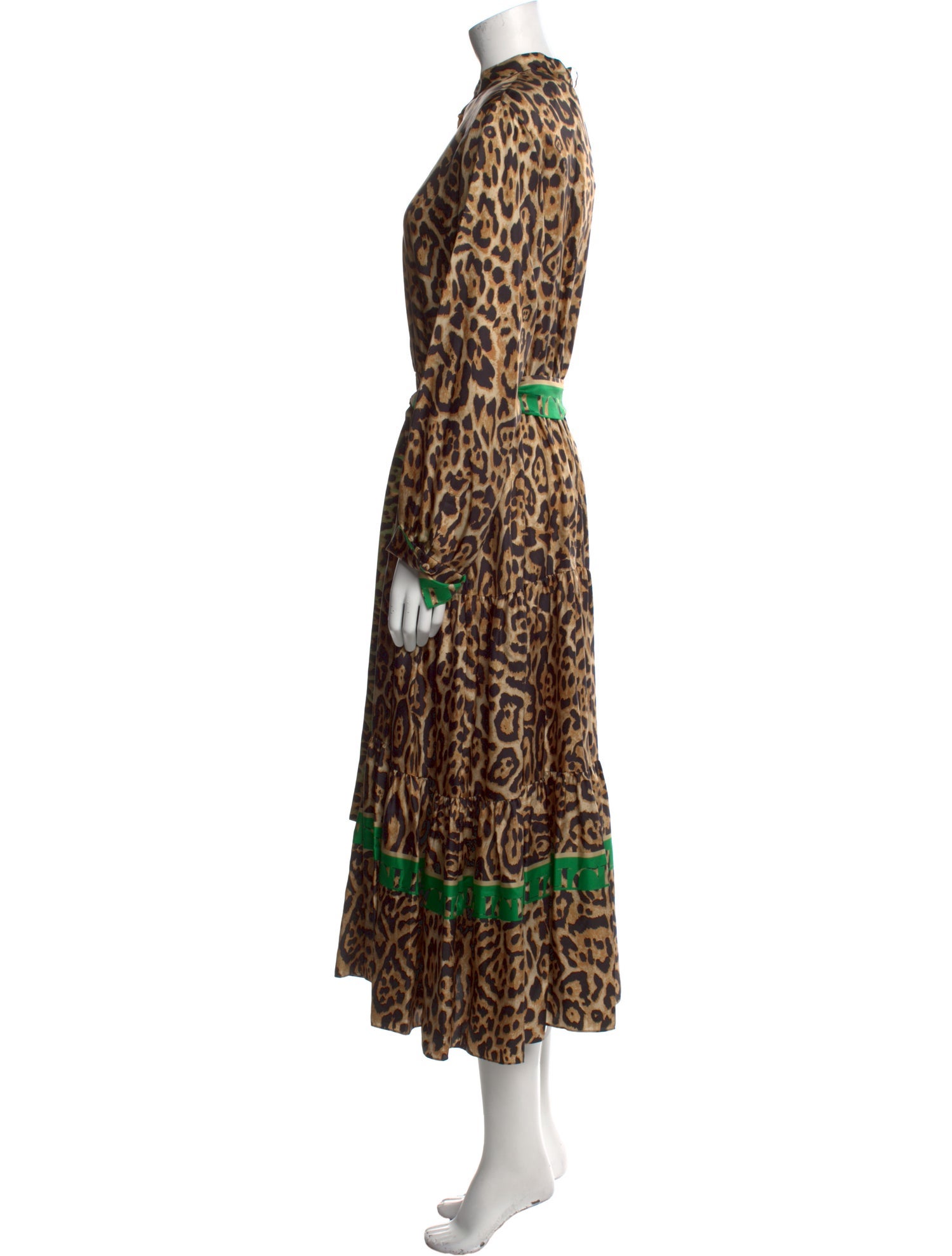 CH Carolina Herrera Animal Print Long Dress