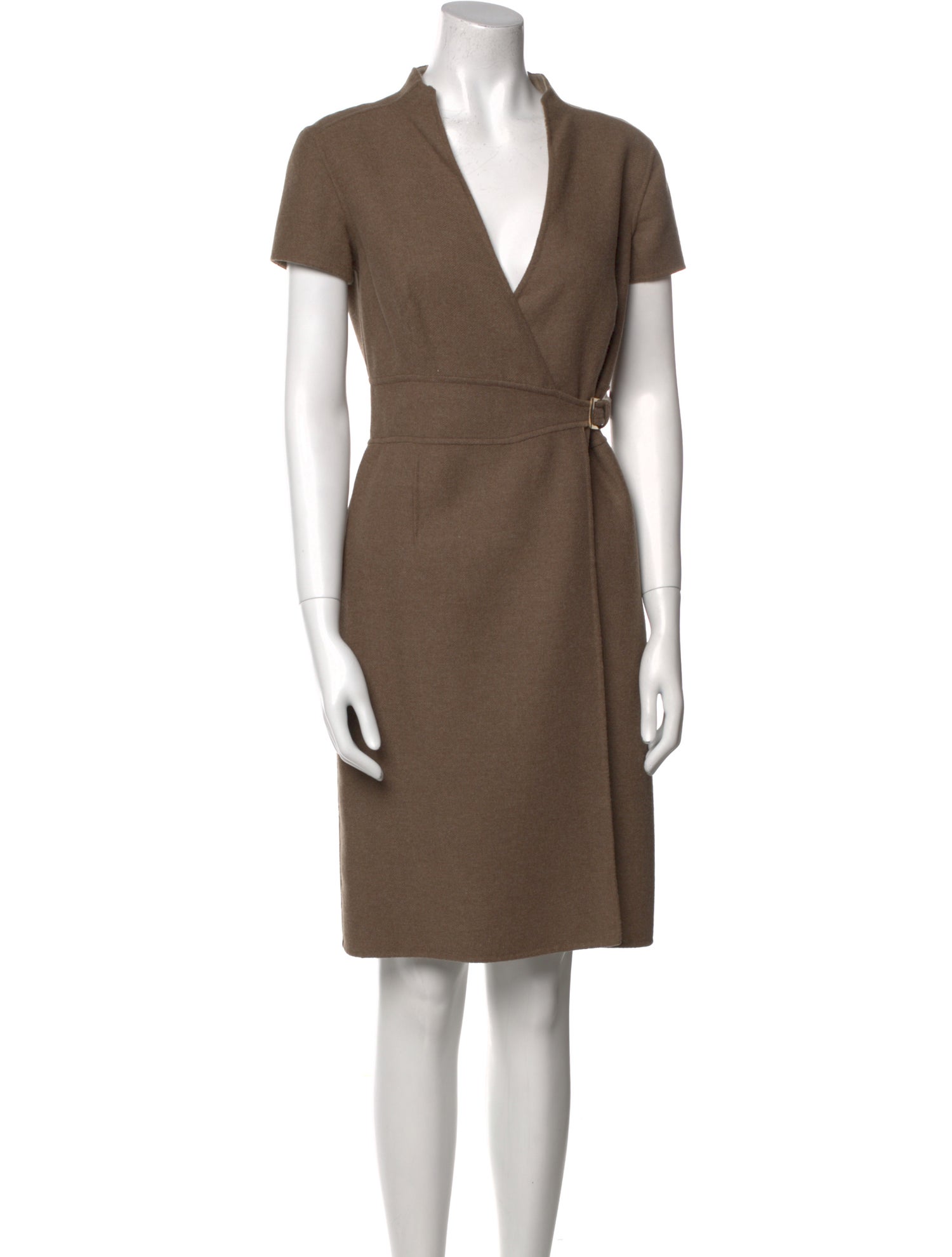 CH Carolina Herrera Virgin Wool Knee-Length Dress