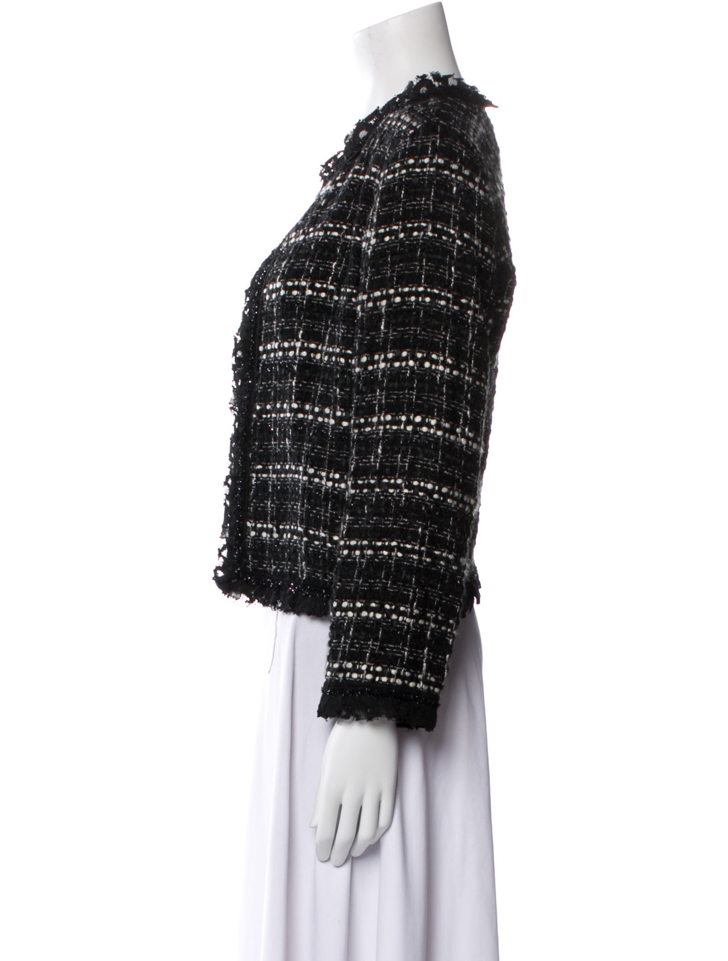 CH Carolina Herrera Tweed Pattern Evening Jacket