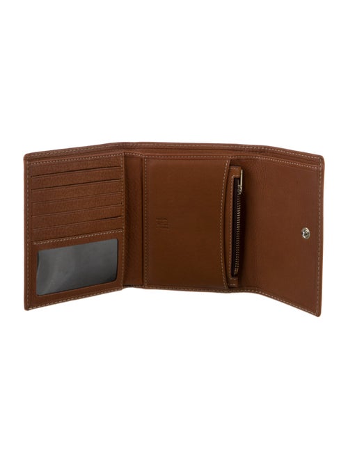 CH Carolina Herrera Leather Printed Compact Wallet