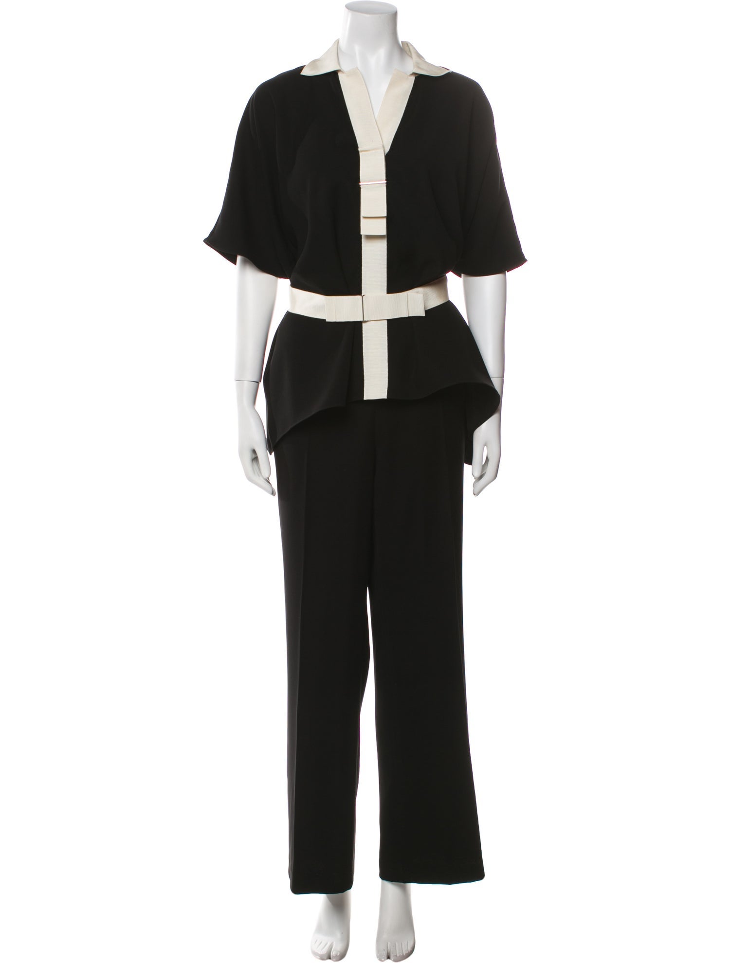 CH Carolina Herrera Colorblock Pattern Pant Set