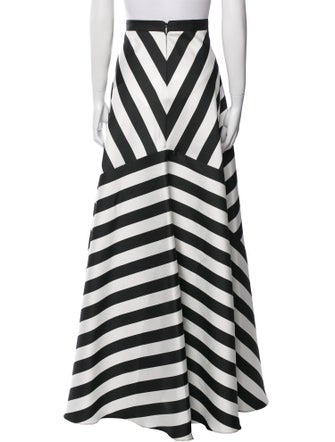 CH Carolina Herrera Striped Long Skirt