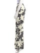 CH Carolina Herrera Floral Print Wide Leg Pants