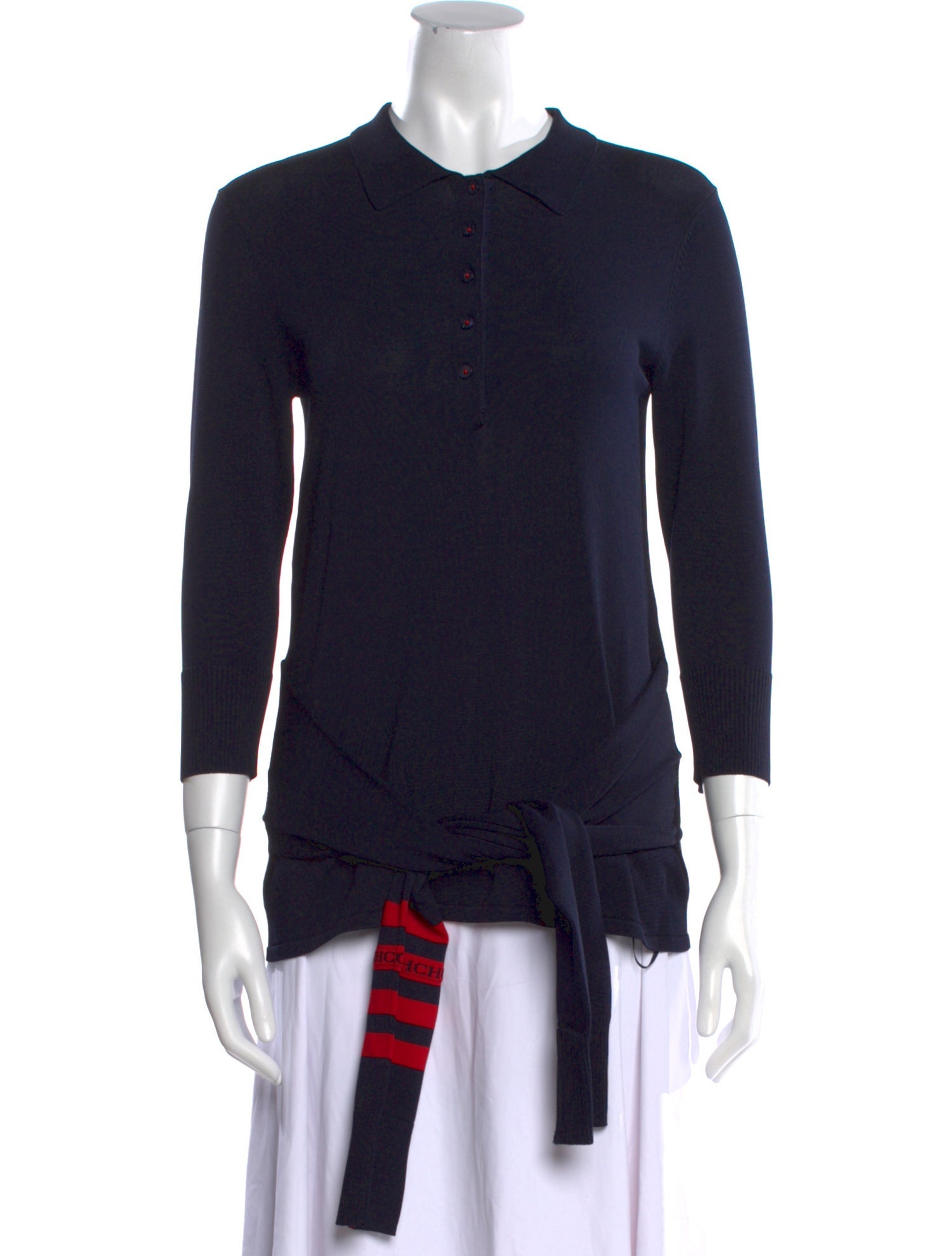 CH Carolina Herrera Three-Quarter Sleeve Top