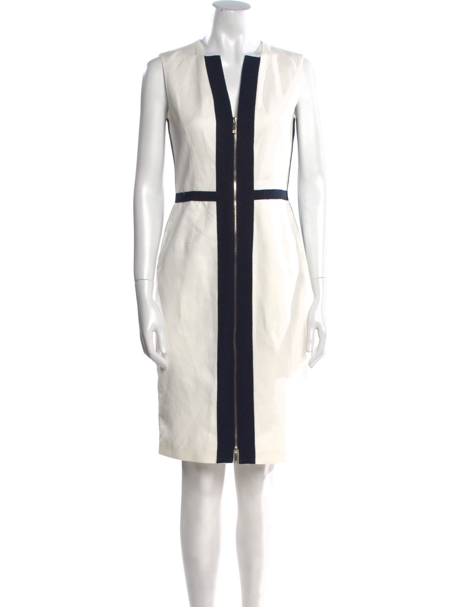 CH Carolina Herrera Striped Knee-Length Dress