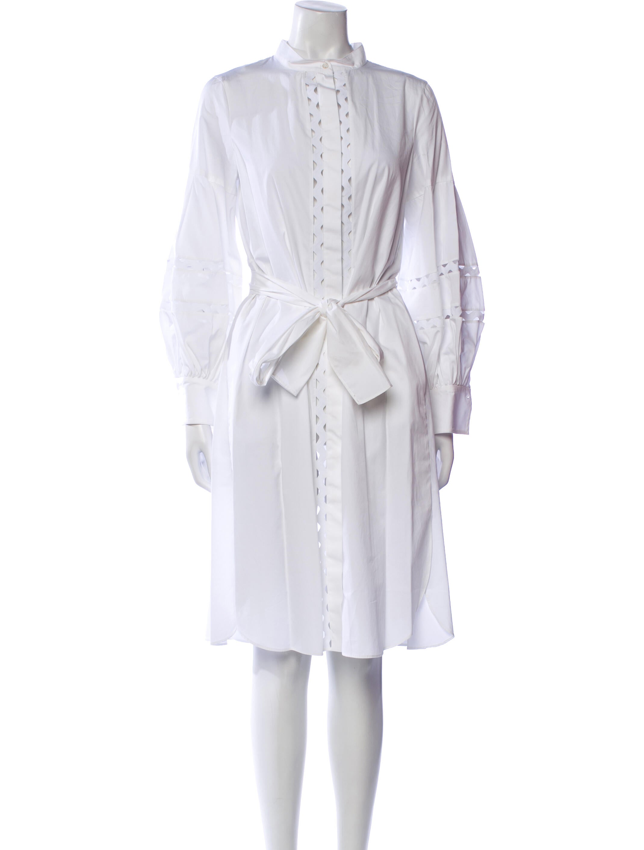 CH Carolina Herrera Mock Neck Midi Length Dress w/ Tags