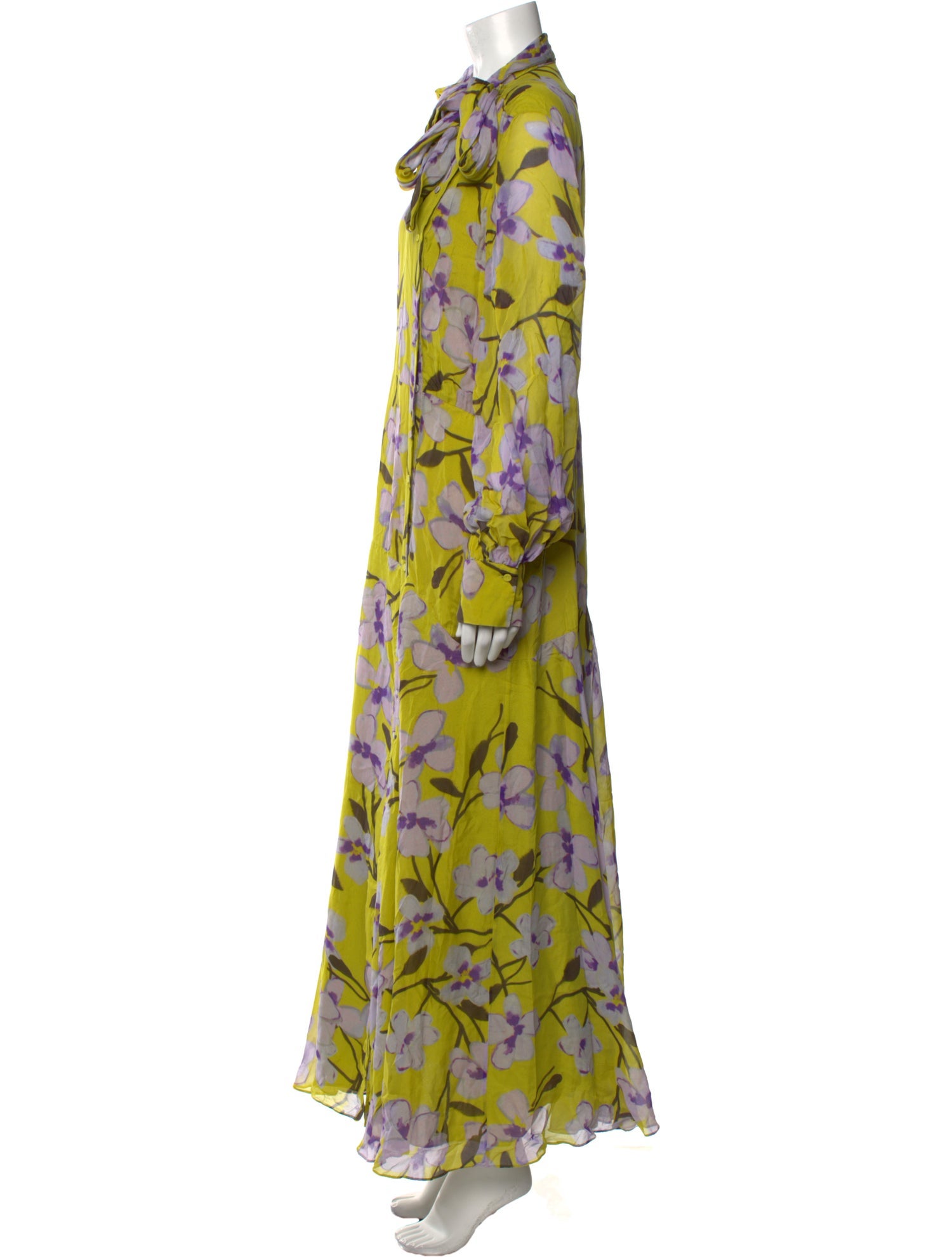 CH Carolina Herrera Silk Long Dress