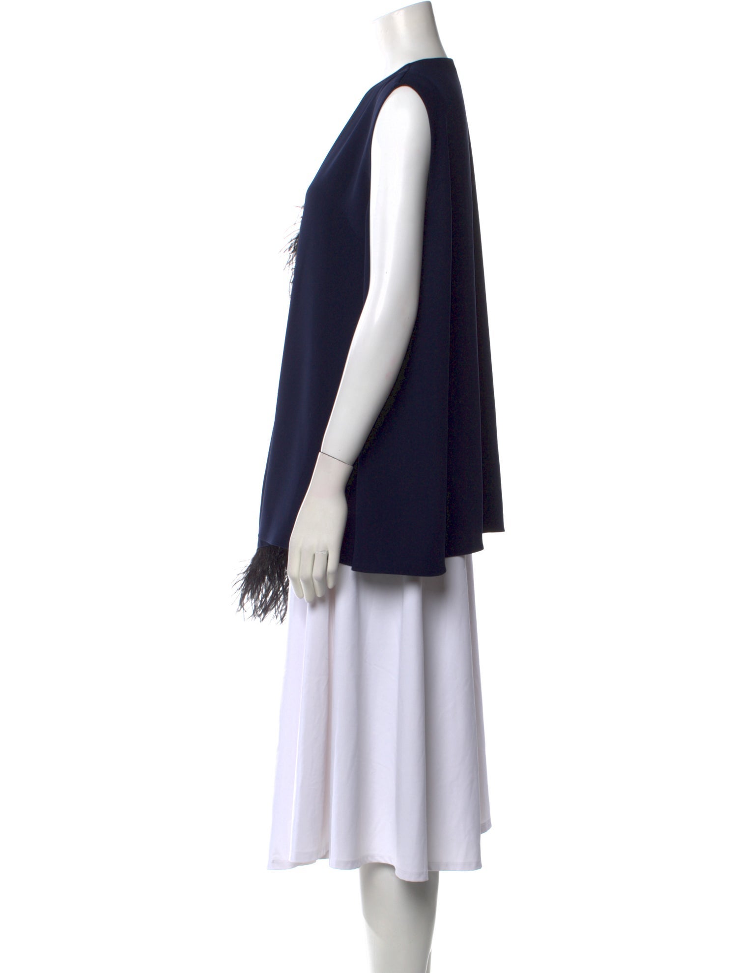 CH Carolina Herrera V-Neck Sleeveless Top