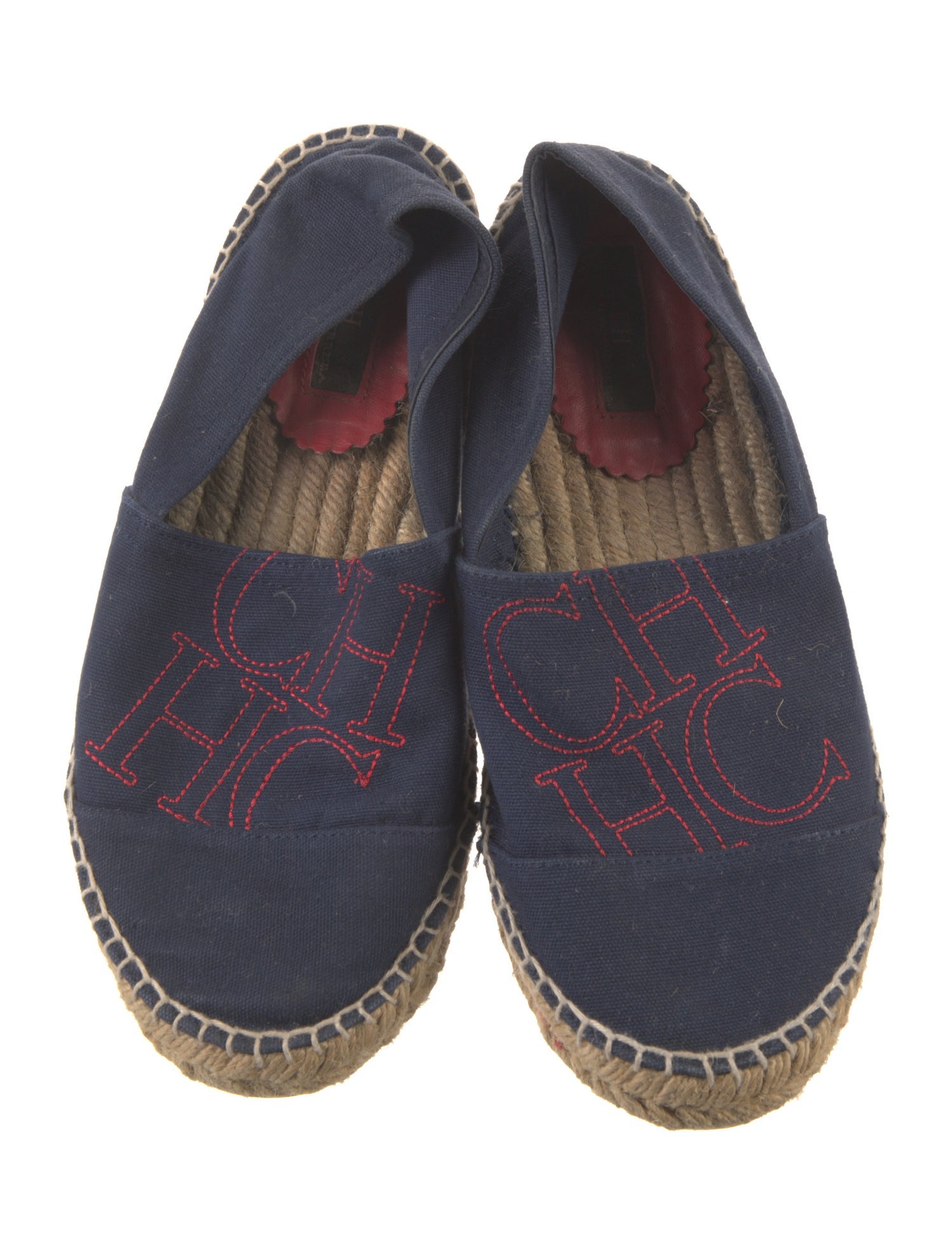 CH Carolina Herrera Canvas Patterned Espadrilles
