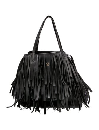 CH Carolina Herrera Leather Evening Bag