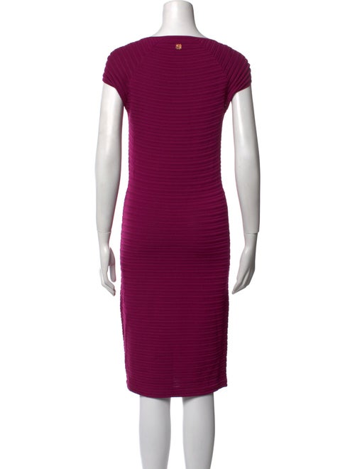 CH Carolina Herrera Scoop Neck Knee-Length Dress