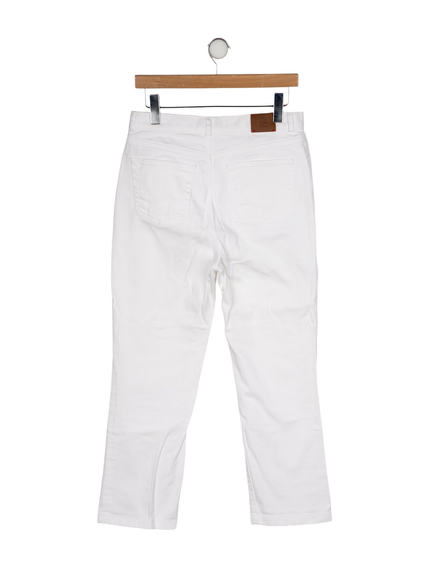 CH Carolina Herrera High-Rise Straight Leg Jeans