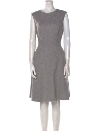 CH Carolina Herrera Wool Knee-Length Dress