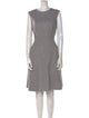 CH Carolina Herrera Wool Knee-Length Dress