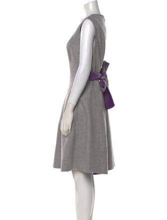 CH Carolina Herrera Wool Knee-Length Dress