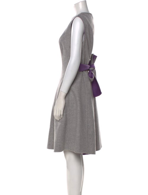 CH Carolina Herrera Wool Knee-Length Dress