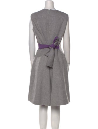 CH Carolina Herrera Wool Knee-Length Dress