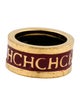 CH Carolina Herrera Enamel "CH" Band Ring