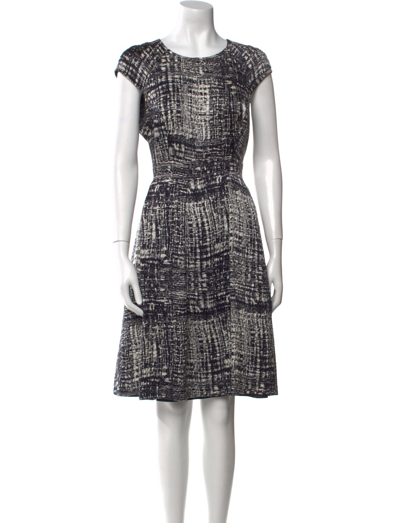 CH Carolina Herrera Wool Knee-Length Dress