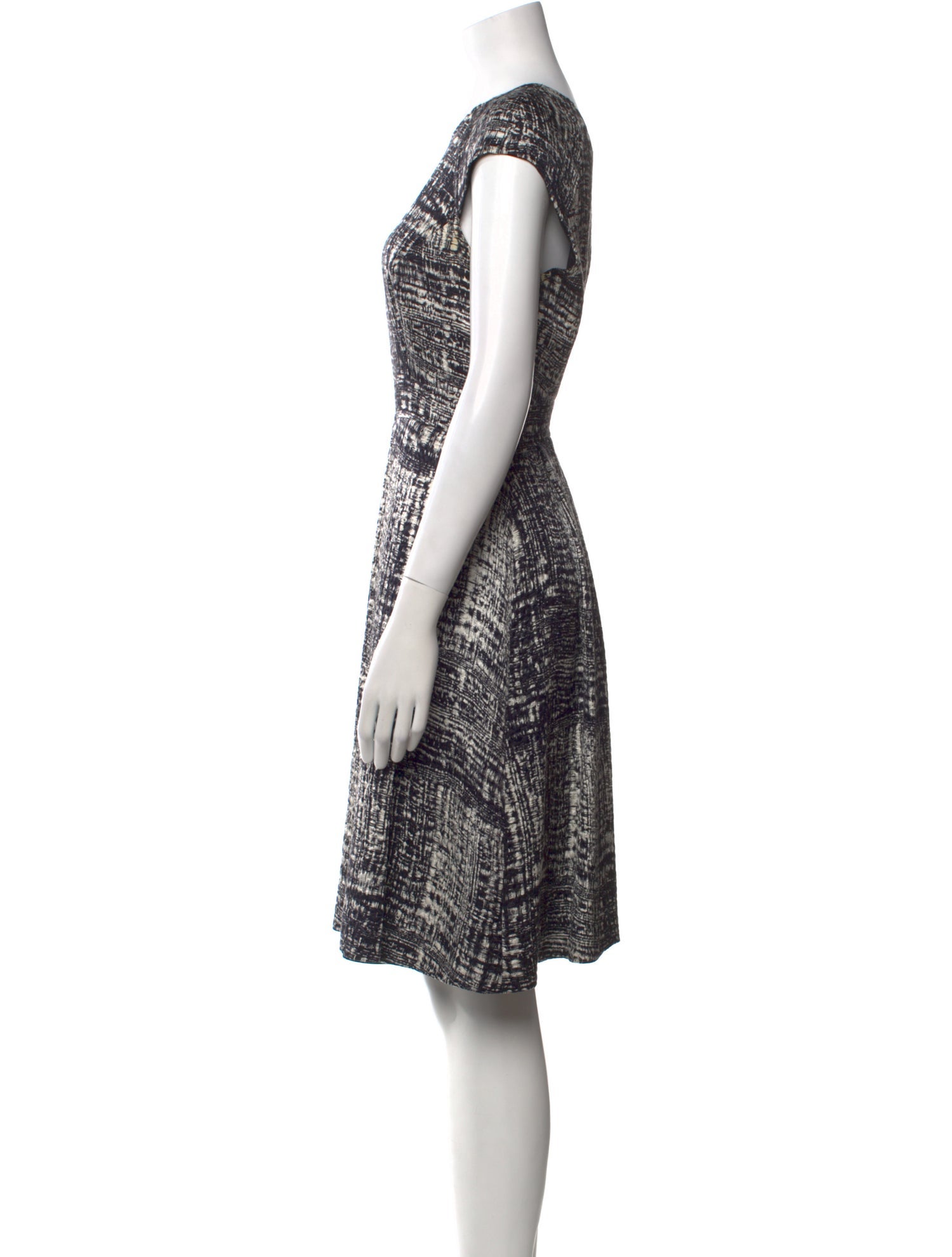 CH Carolina Herrera Wool Knee-Length Dress