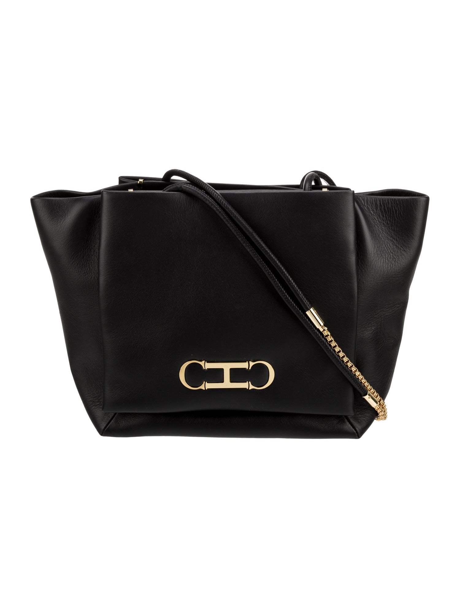 CH Carolina Herrera Leather Shoulder Bag