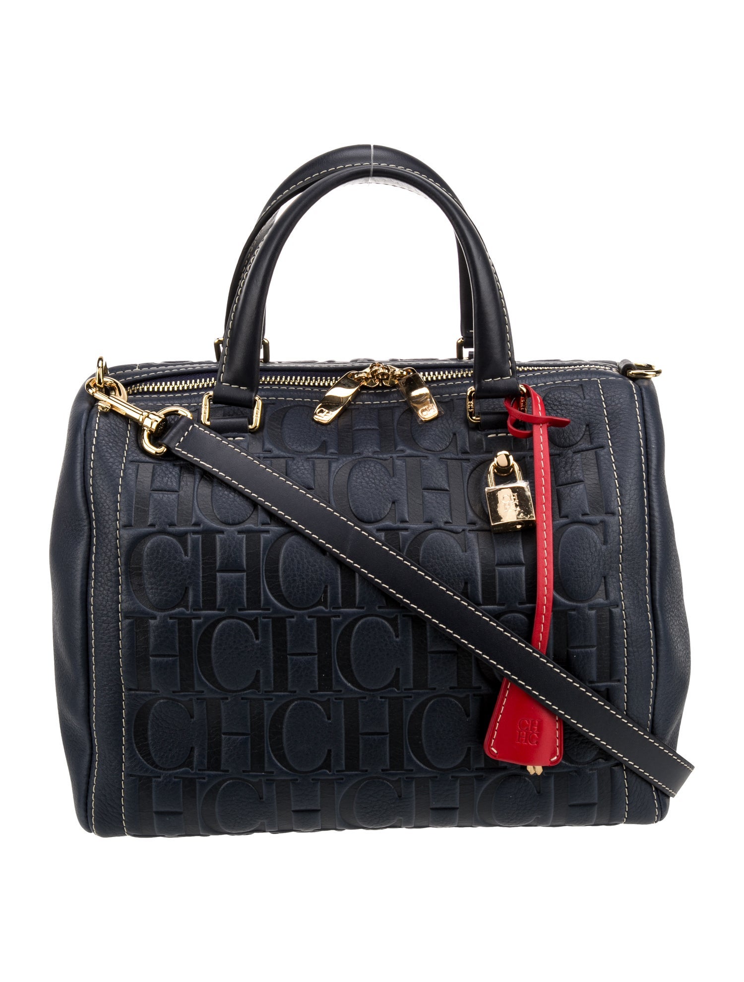 CH Carolina Herrera Leather Shoulder Bag