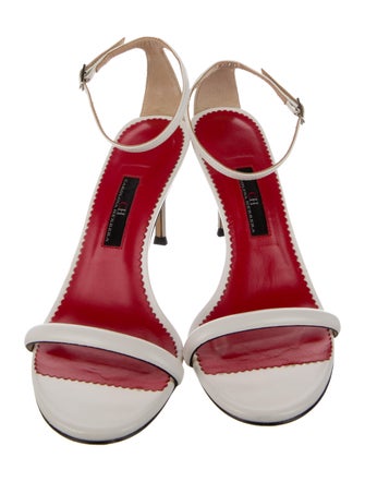 CH Carolina Herrera Patent Leather Sandals
