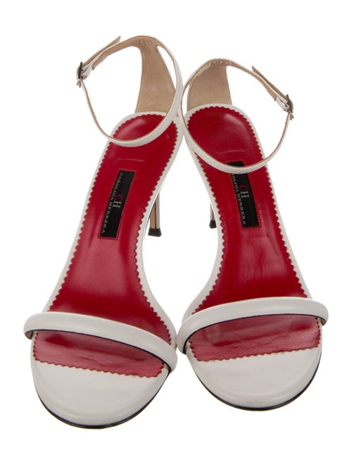CH Carolina Herrera Patent Leather Sandals