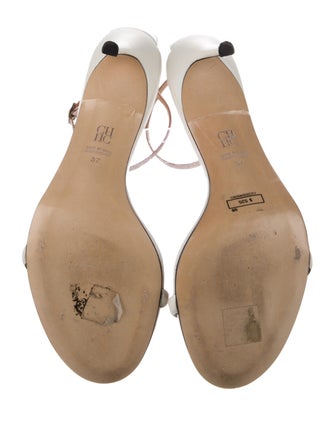 CH Carolina Herrera Patent Leather Sandals