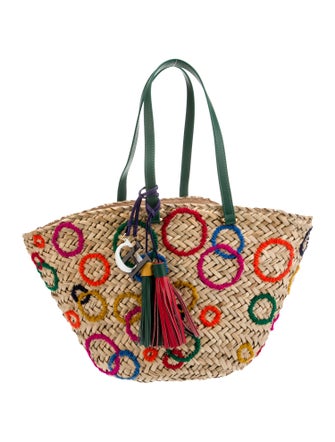 CH Carolina Herrera Raffia Tote