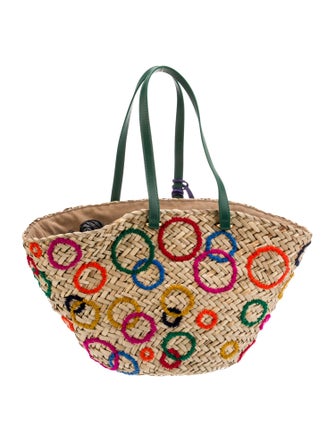 CH Carolina Herrera Raffia Tote