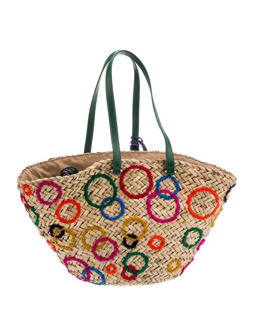 CH Carolina Herrera Raffia Tote