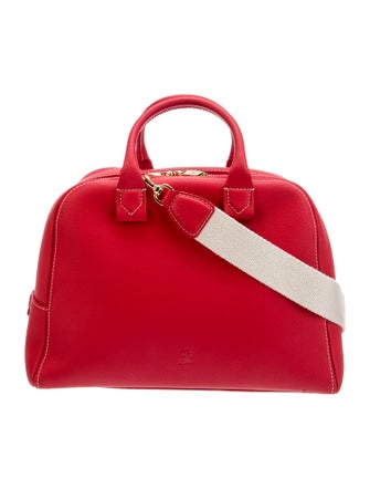 CH Carolina Herrera Leather Top Handle Bag